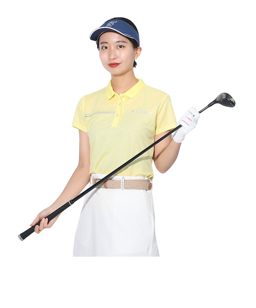 フィドラ（FIDRA）ゴルフウェア 半袖 フレンチスリーブシャツ FD5RUG08 YEL