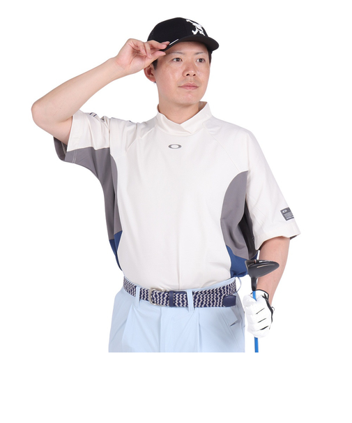 オークリー（OAKLEY）ゴルフウェア 半袖 吸汗速乾 ICON SHAPE モックシャツ FOA406434-372