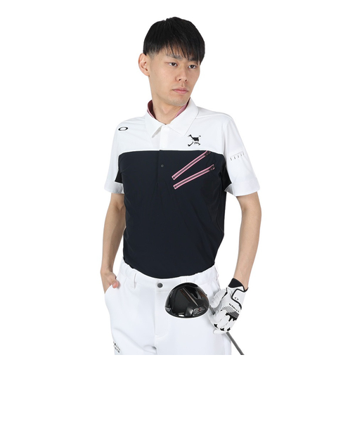 オークリー（OAKLEY）ゴルフウェア 半袖 接触冷感 SKULL COOL STR. SMOOTH シャツ FOA406427-02E