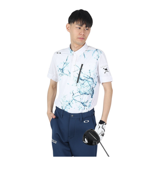 オークリー（OAKLEY）ゴルフウェア 吸汗速乾 SKULL ICE SMSH シャツ FOA406428-100
