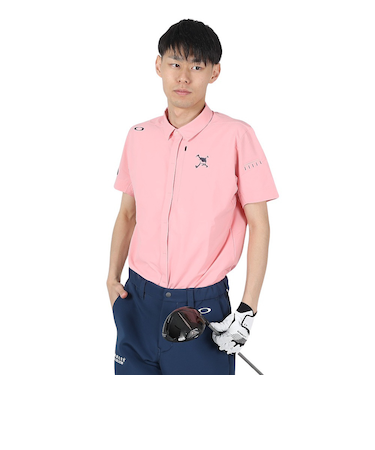 オークリー（OAKLEY）ゴルフウェア 吸汗速乾 撥水 SKULL PARCH WV 半袖シャツ FOA406442-80F