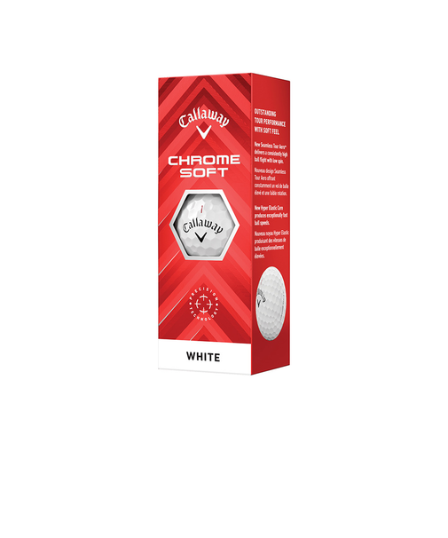 キャロウェイ（CALLAWAY）ゴルフボール クロムソフト CHROME SOFT スリーブ(3個入り)