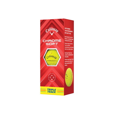キャロウェイ（CALLAWAY）ゴルフボール クロムソフト CHROME SOFT トリプル・トラック YLW スリーブ(3個入り)