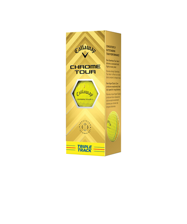 キャロウェイ（CALLAWAY）ゴルフボール クロムツアー CHROME TOUR トリプル・トラック YLW スリーブ(3個入り)