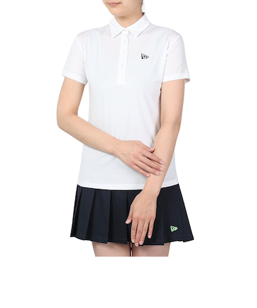 ニューエラ（NEW ERA）ゴルフウェア 吸汗速乾 GFW 半袖鹿の子ポロシャツ Vertical Logo 14108994