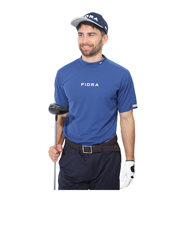 フィドラ（FIDRA）ゴルフウェア 半袖 モックネックシャツ FD5RTG03 NVY