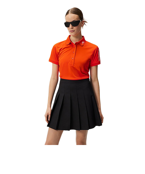 J.LINDEBERG（J.LINDEBERG）ゴルフウェア 吸水速乾 袖ロゴ刺繍 半袖ポロシャツ 072-21340-035