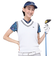 フィドラ（FIDRA）ゴルフウェア クルーネックニットベスト FD5RUK04 WHT