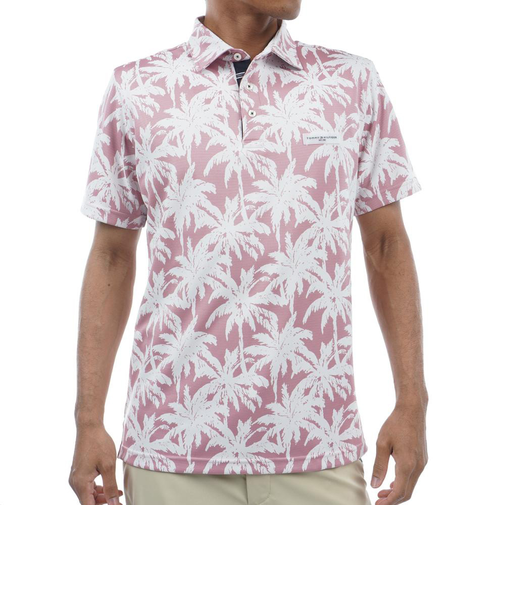 ゴルフウェア パームツリー 半袖シャツ THMA438-RPNK
