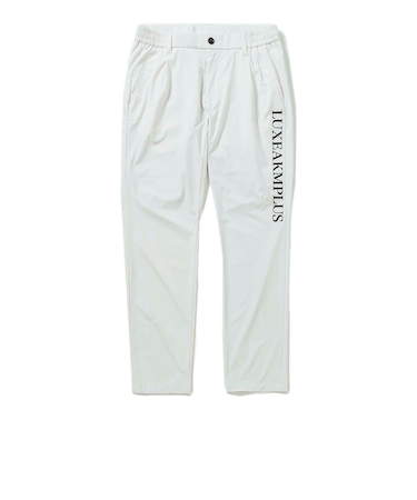 ゴルフウェア 接触冷感 ナイロンロングパンツ LAB-24007white