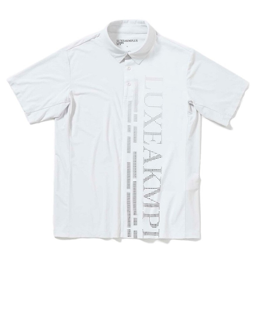 ゴルフウェア 半袖 VERTICAL ロゴポロシャツ LAH-24003white