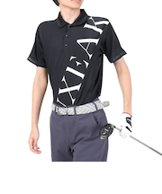 ゴルフウェア 半袖 TECHNOLOGY PATTERN ポロシャツ LAH-24008black
