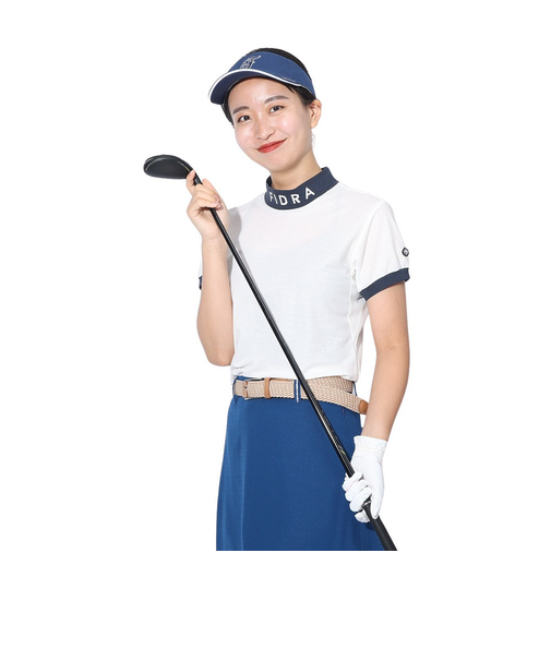 フィドラ（FIDRA）ゴルフウェア 半袖 モックネックシャツ FD5RUG09 WHT