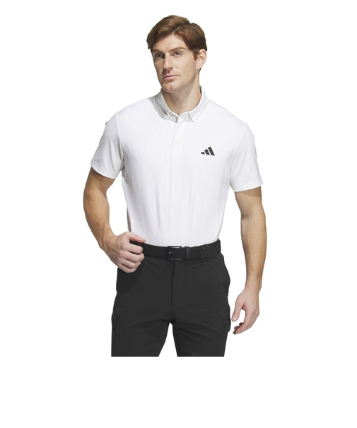 アディダス（adidas）ゴルフウェア 半袖 吸汗速乾 HEAT. RDY デボスグラフィックシャツ IKK74-IN9034W