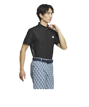 アディダス（adidas）ゴルフウェア 半袖 吸汗速乾 HEAT. RDY デボスグラフィックシャツ IKK74-IN9035BK