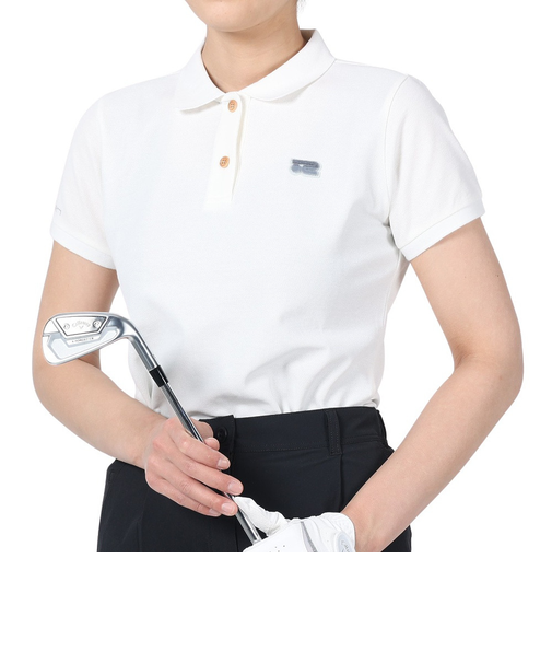 ROSASEN（ROSASEN）ゴルフウェア 吸水速乾 T/Cカノコ半袖ポロ 045-21242-005