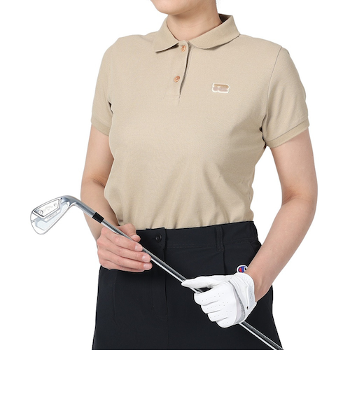 ROSASENゴルフウェア 吸水速乾 鹿の子 半袖ポロシャツ Reginaコラボ