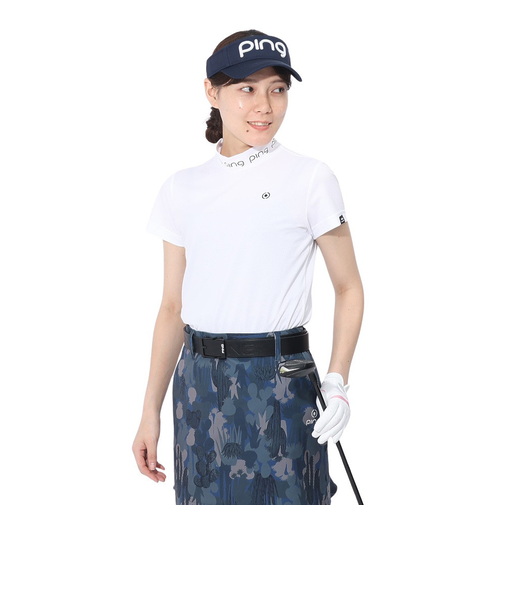 ピン（PING）ゴルフウェア 機能性 半袖モックネック ハイネックシャツ 622-4167216-030