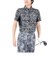 ピン（PING）ゴルフウェア 半袖 バイアスデジタルロゴジャカードポロシャツ 621-4160203-010