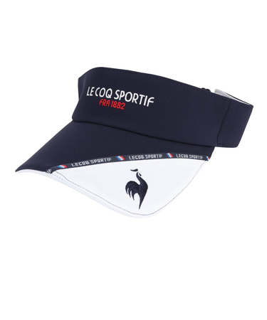 ルコックスポルティフ（lecoqsportif）ゴルフ ロゴパイピングサンバイザー QGCXJC52 NV00