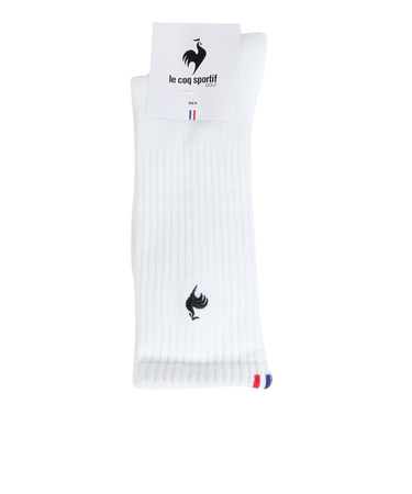 ルコックスポルティフ（lecoqsportif）ゴルフ 定番レギュラー丈ソックス QGBWJB00 WH00