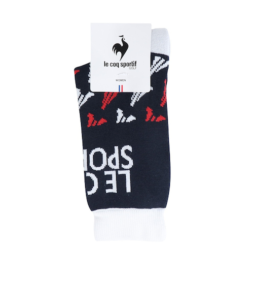 ルコックスポルティフ（lecoqsportif）ゴルフ 抗菌防臭 ジャガードレギュラー丈ソックス QGCXJB10 NV00