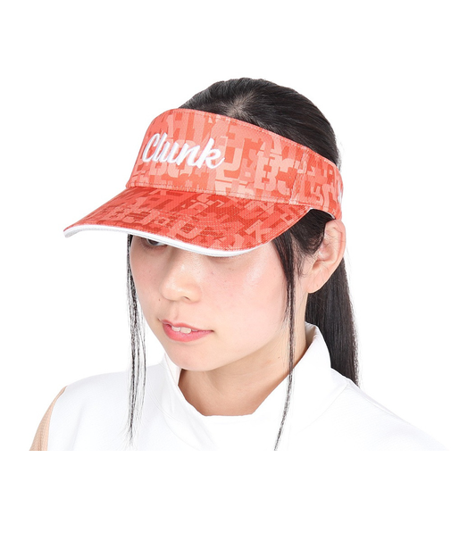 クランク（CLUNK）ゴルフ 吸水速乾 接触冷感 総柄バイザー CL5RWD19 ORG