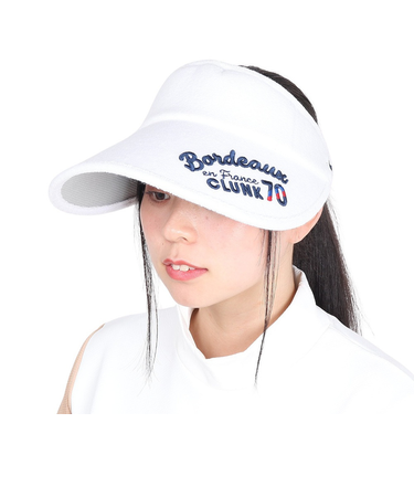 クランク（CLUNK）ゴルフ パイルワイドバイザー CL5RWD20 WHT