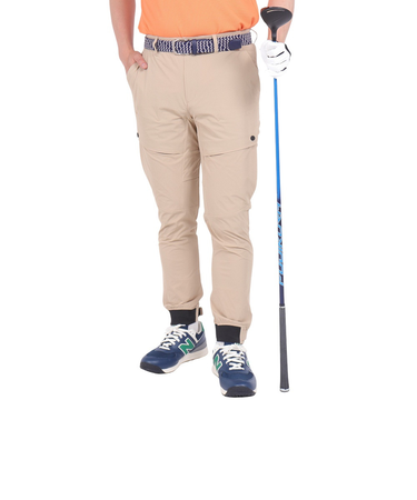 ザ・ワープ・バイ・エネーレ(The Warp By Ennerre)ゴルフウェア ロングパンツ CLOTH ジョガーパンツ WG5RTD06 BEG