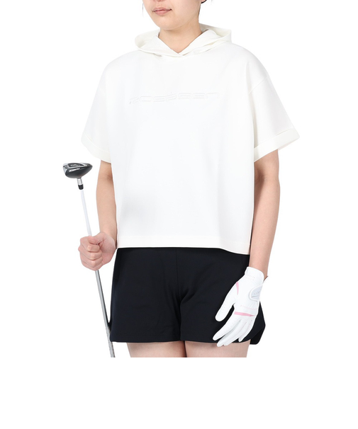 ROSASEN（ROSASEN）ゴルフウェア アウター 軽量 パーカー A-Line 半袖フーディ 048-21343-004