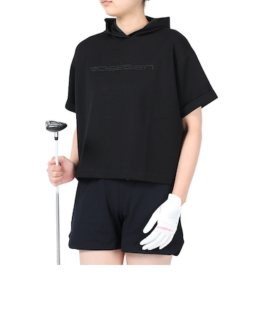 ROSASEN（ROSASEN）ゴルフウェア アウター 軽量 パーカー A-Line 半袖フーディ 048-21343-019