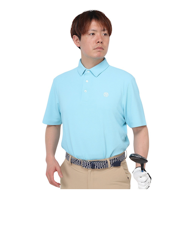 トミーアーマー（Tommy Armour）ゴルフウェア 吸汗速乾 JAQ Waffle 半袖ポロ TANB24S030006 BLU
