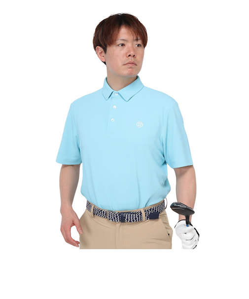 トミーアーマー（Tommy Armour）ゴルフウェア 吸汗速乾 JAQ Waffle 半袖ポロ TANB24S030006 BLU