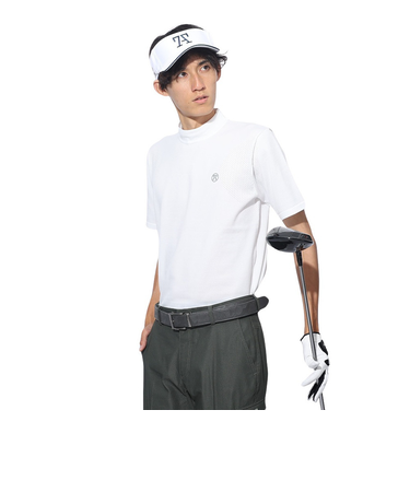 トミーアーマー（Tommy Armour）ゴルフウェア 半袖ニット モックネック TASL24S030003 WHT
