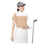 トミーアーマー(Tommy Armour)ゴルフウェア 吸汗速乾 JAQ Waffle 半袖モックネック TANB24S070018 BEG