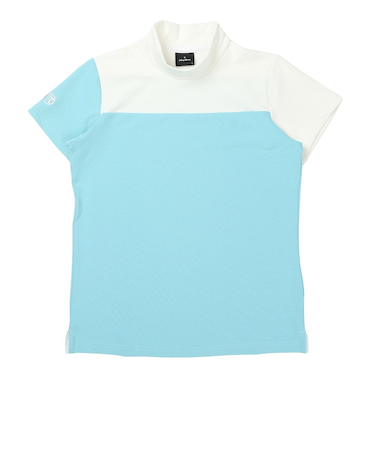 トミーアーマー(Tommy Armour)ゴルフウェア 吸汗速乾 JAQ Waffle 半袖モックネック TANB24S070018 BLU