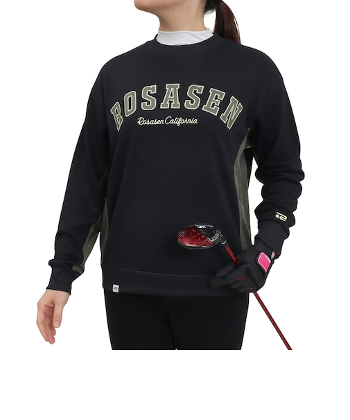 ROSASEN（ROSASEN）ゴルフウェア アウター 吸水速乾 A-Line 裏毛プルオーバー 048-31311-019