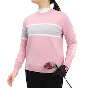 ROSASEN(ROSASEN)ゴルフウェア 長袖 配色ニット 048-11311-074