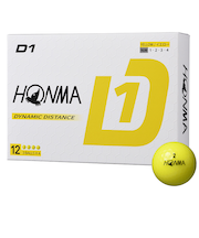 本間ゴルフ（HONMA）ゴルフボール D1 2024 BT2401 YE ダース(12個入り)