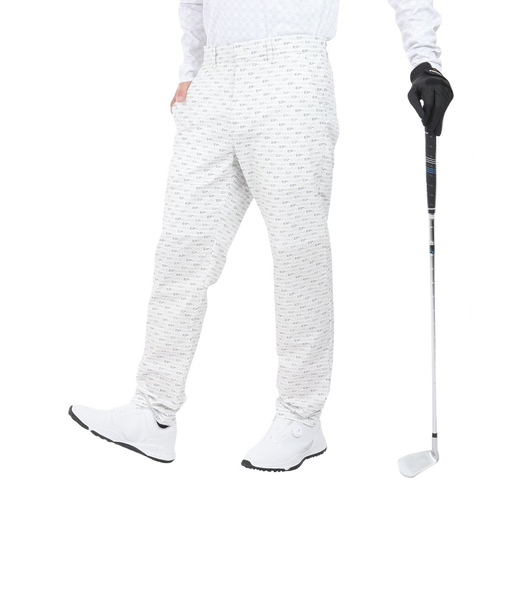 エピキュール（epicure）ゴルフウェア ロゴプリント サッカーテーパードパンツ 151-78410-004