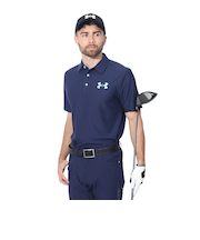 アンダーアーマー（UNDER ARMOUR）ゴルフウェア Mid Logo 半袖ポロシャツ 1385509 410