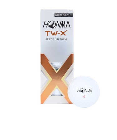 本間ゴルフ（HONMA）ゴルフボール TW-X 2024 BTQ2402 WH スリーブ(3個入り)