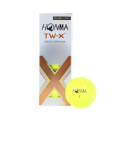 本間ゴルフ（HONMA）ゴルフボール TW-X 2024 BTQ2402 YE スリーブ(3個入り)