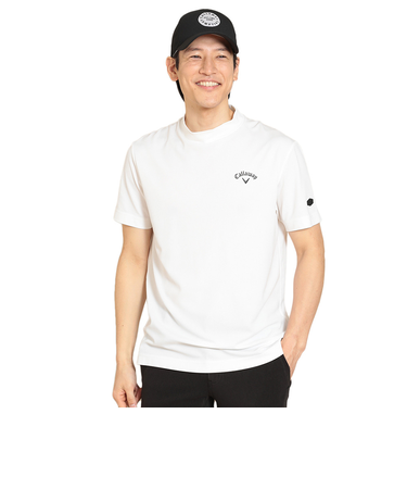 キャロウェイ（CALLAWAY）ゴルフウェア 接触冷感 半袖モックネックシャツ C24134126-1030