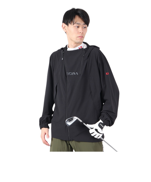 フィドラ（FIDRA）ゴルフウェア アウター 撥水 冷感 フーディーブルゾン FV5RTY15 BLK