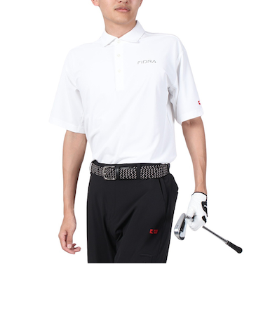 フィドラ（FIDRA）ゴルフウェア 半袖 ポロシャツ FV5RTG21 WHT