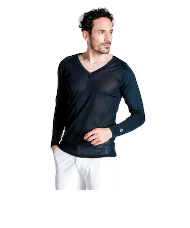 マンシング（MUNSING）ゴルフウェア 吸水速乾 インナー Vネックアンダーシャツ MGMXJM02 NV00