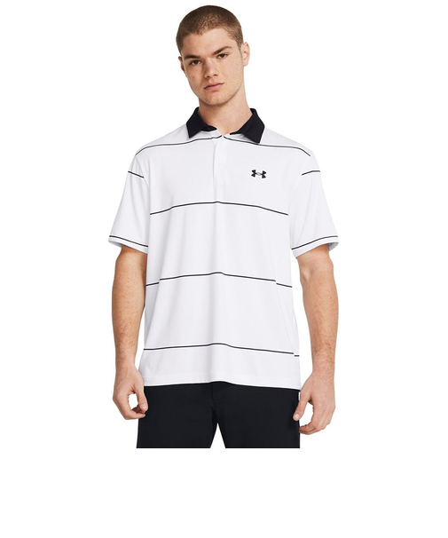 アンダーアーマー(UNDER ARMOUR)ゴルフウェア 半袖 Playoff 3ストライプポロシャツ 1378676 101