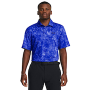 アンダーアーマー（UNDER ARMOUR）ゴルフウェア 半袖 Playoff 3プリントポロシャツ 1378677 406