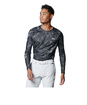 アンダーアーマー（UNDER ARMOUR）ゴルフウェア 吸熱発散 アンダーウェア アイソチル フィッティドロングスリーブシャツ 1384826 001